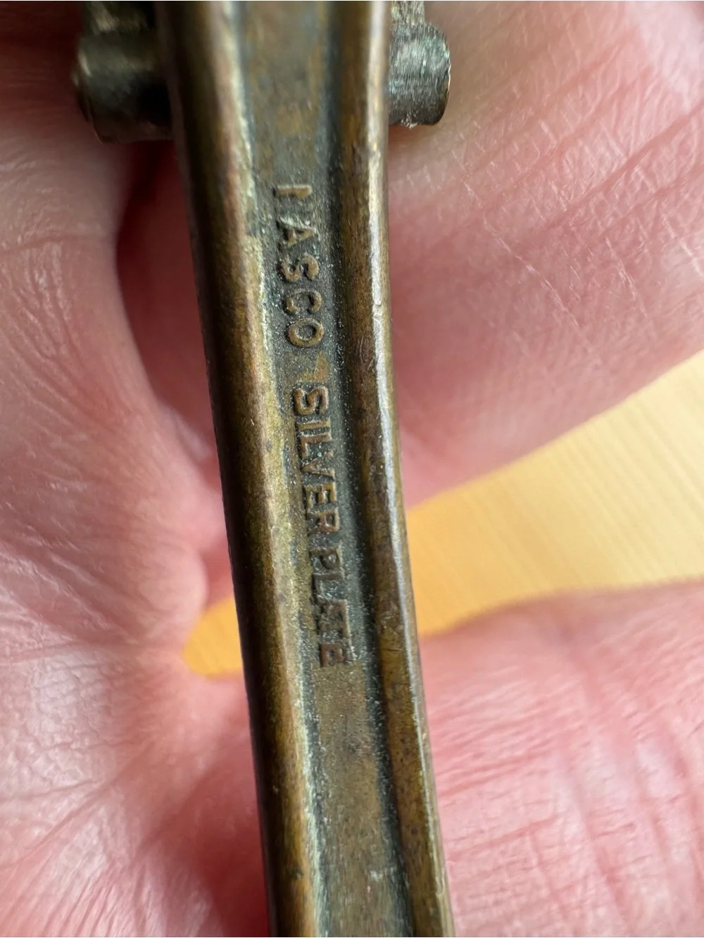 Vintage Antique Nasco Silver Plate Tea Infuser Spoon